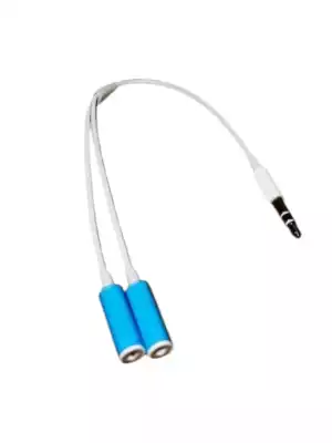 Переходник Cablexpert GL028MH 3.5 mm штекер – 3.5 mm гнездо, 0.1 м